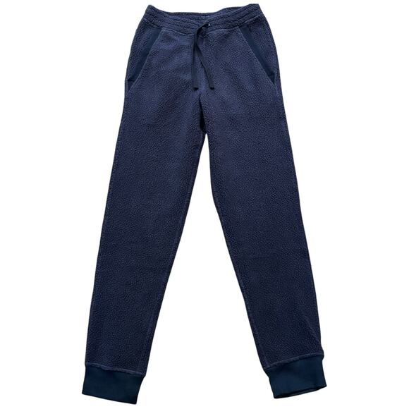 Patagonia Pants - Patagonia Shearling Nena Joggers Fuzzy Sweatpants Blue Women’s XXS 24x29” NWOT